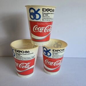Coca-Cola Expo '86 Cup Lot Vintage